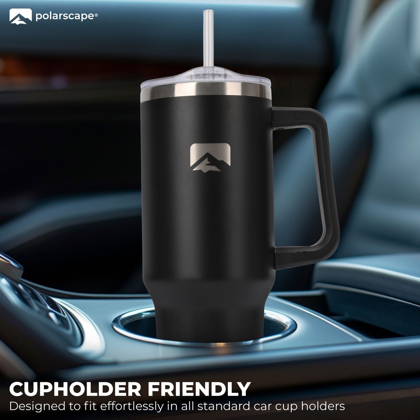 Tumbler with Straw and Lid 40oz Black