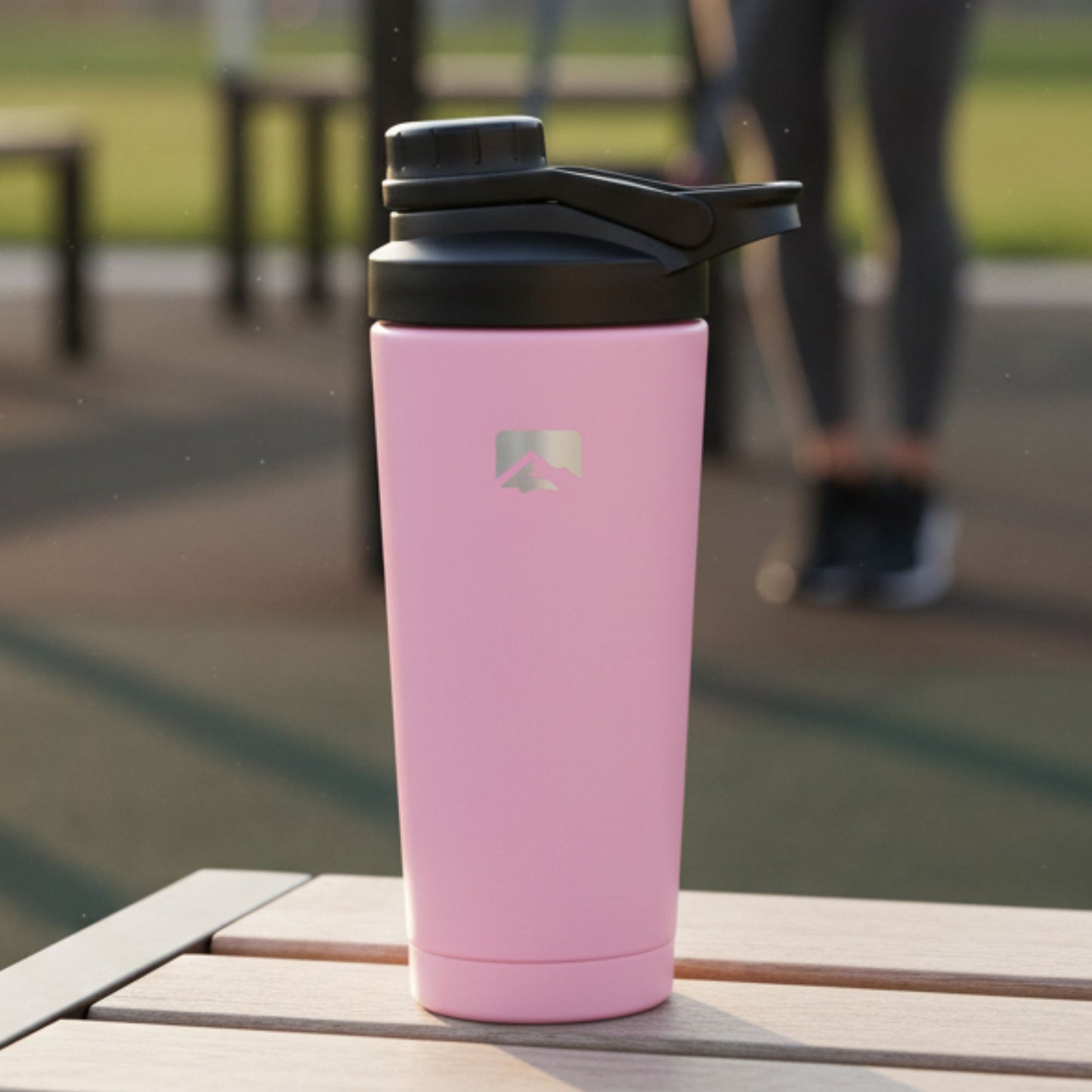 Stainless Steel Protein Shaker 750ml - Rose