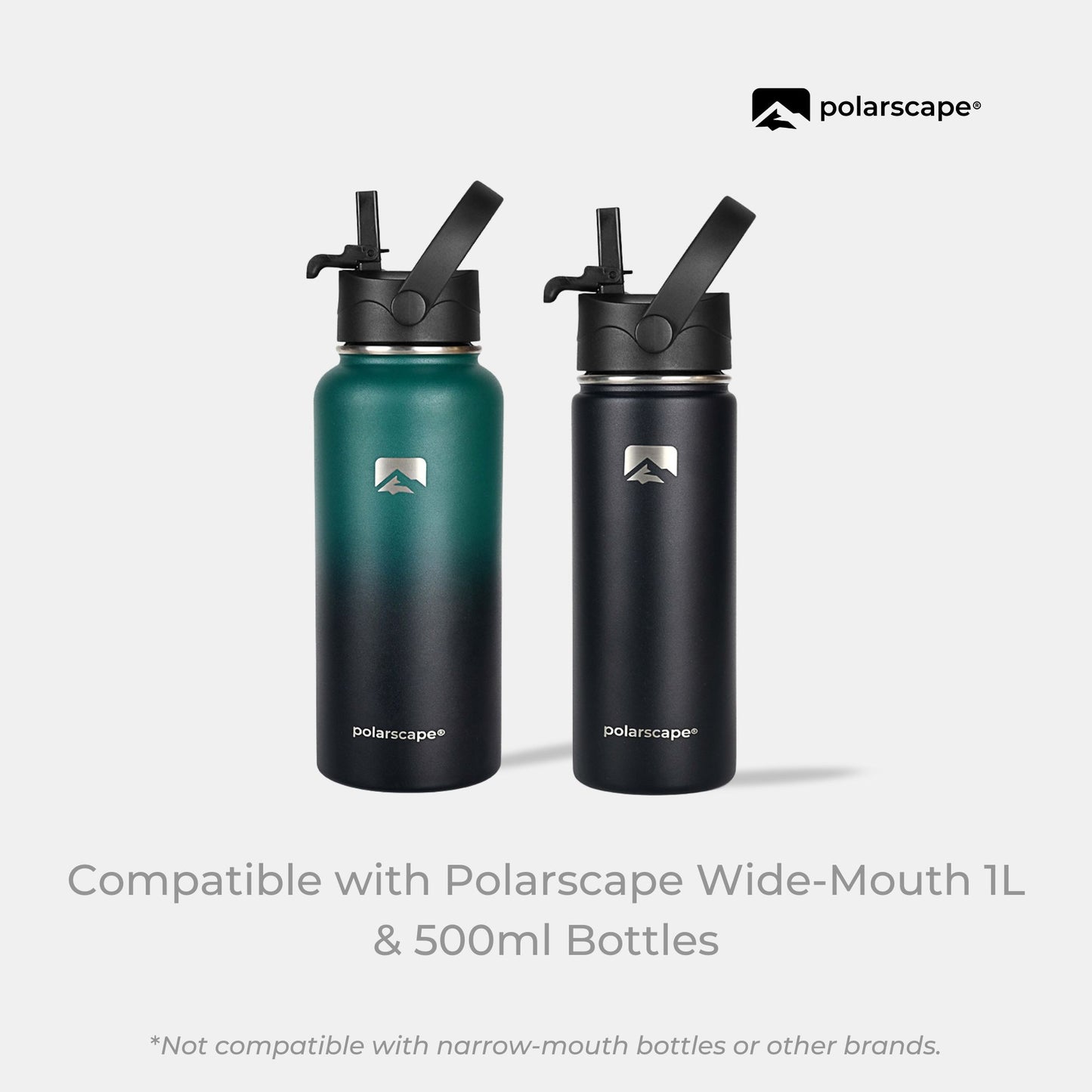 Polarscape Replacement Lids – 3-Pack for Wide-Mouth Bottles